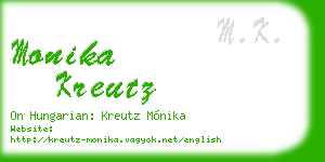 monika kreutz business card
